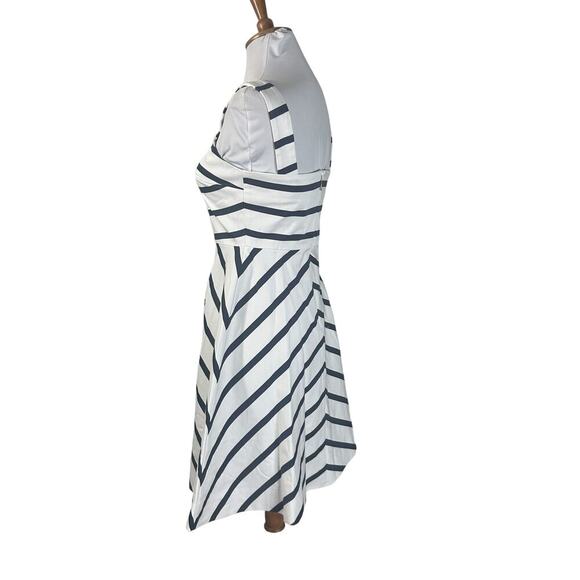 NWT Draper James Blue Nautical Striped Zoe A Line Dress 0 - Picture 6 of 8